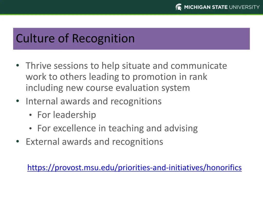 culture of recognition