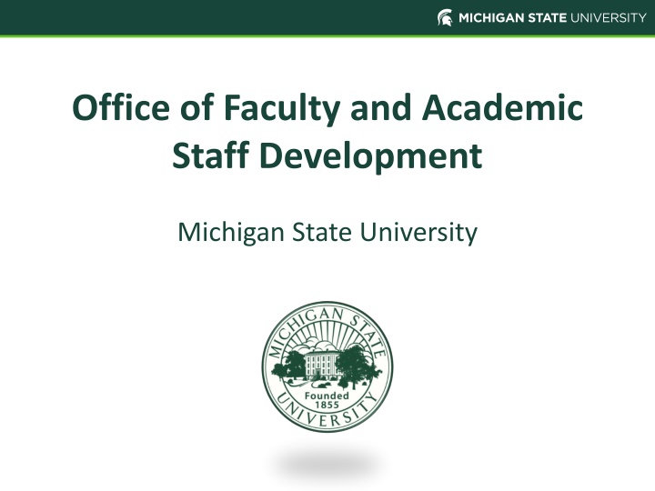 office of faculty and academic staff development