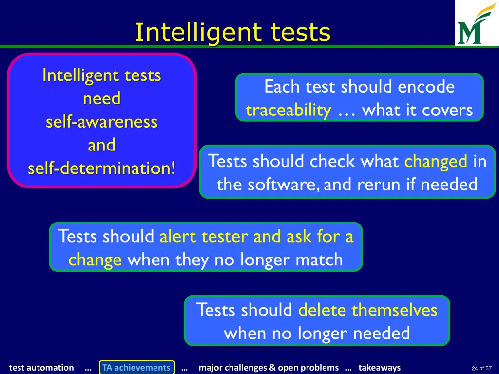 intelligent tests