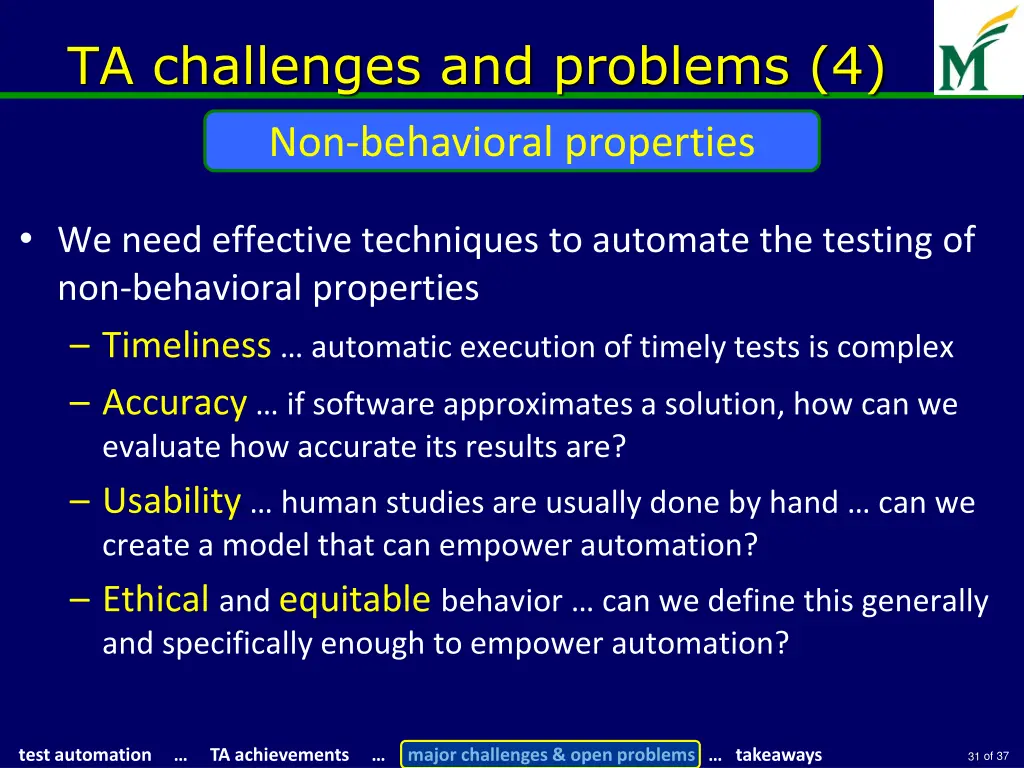 ta challenges and problems 4