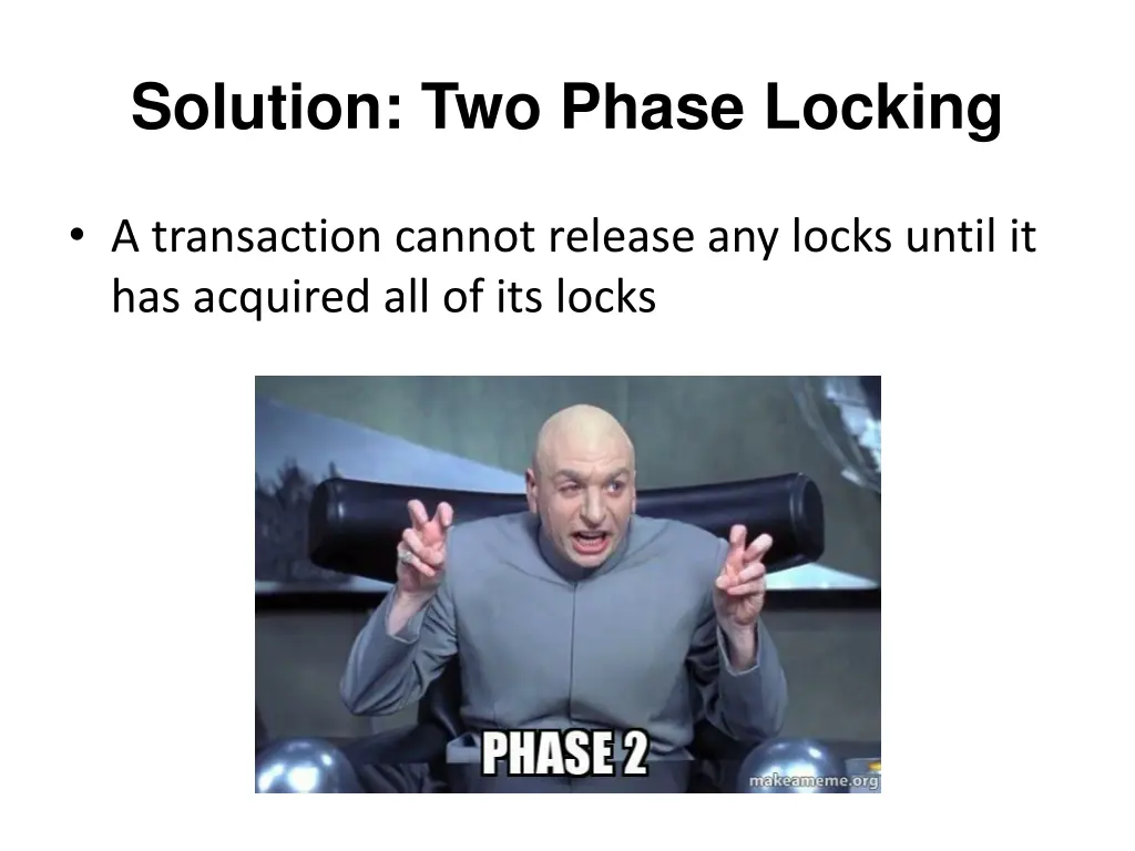 solution two phase locking