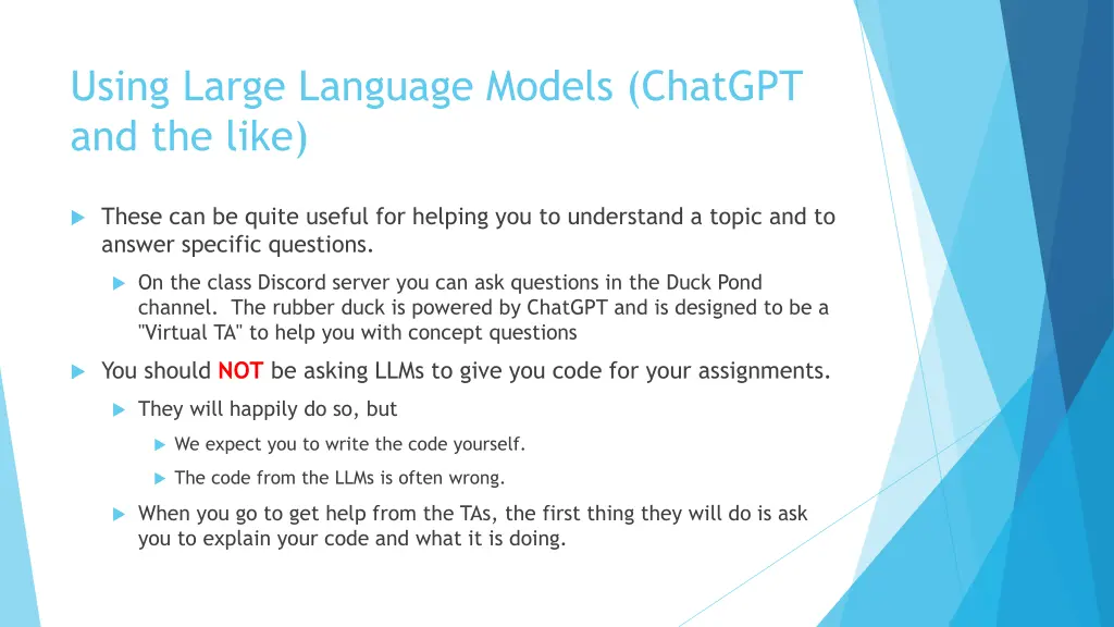 using large language models chatgpt and the like