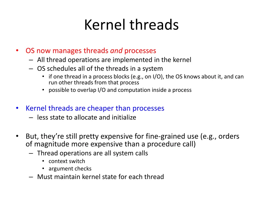 kernel threads