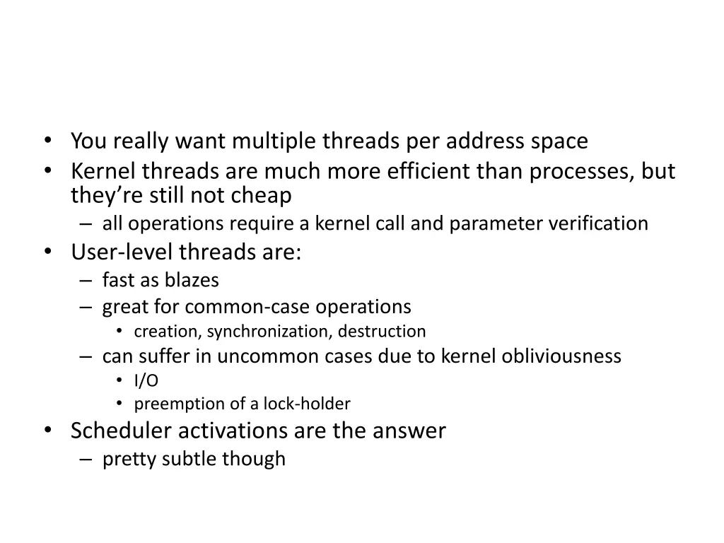 you really want multiple threads per address