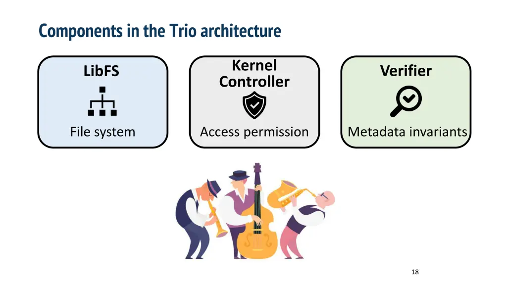 components in the trio architecture