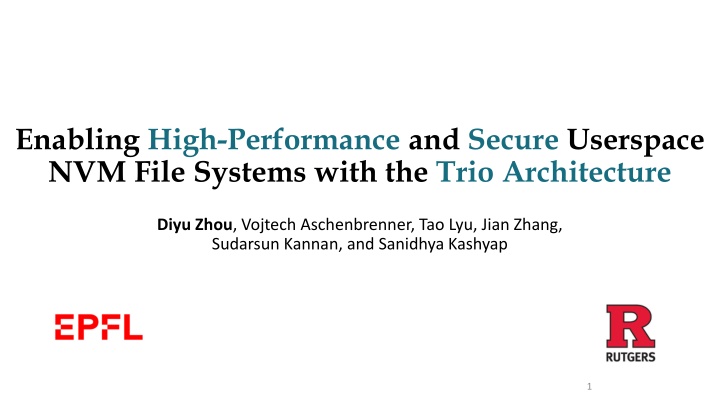 enabling high performance and secure userspace