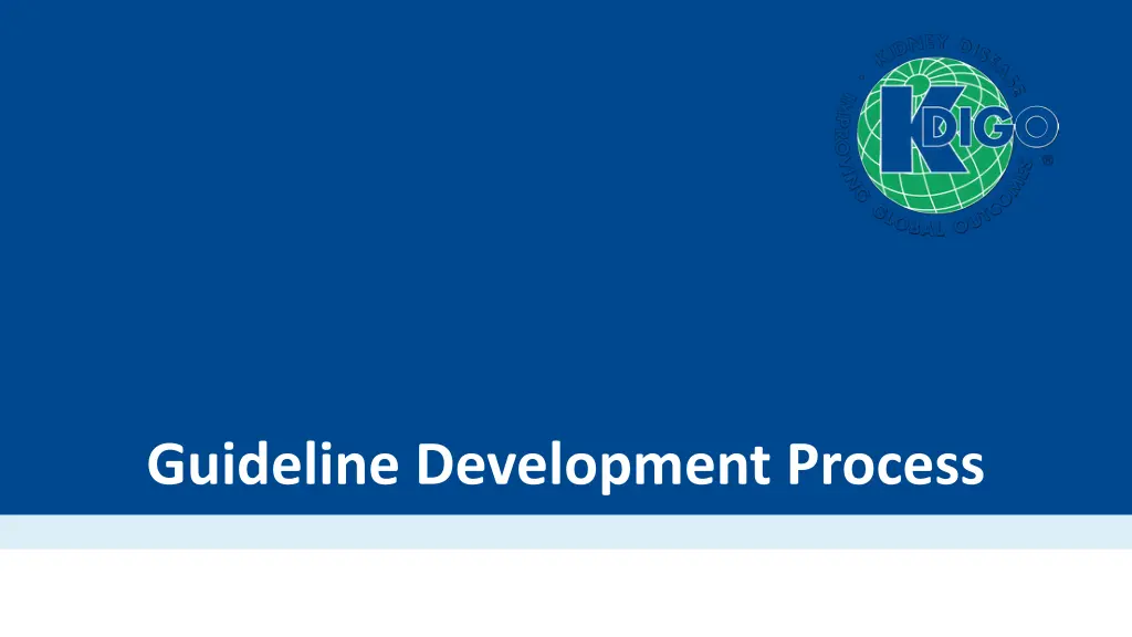 guideline development process