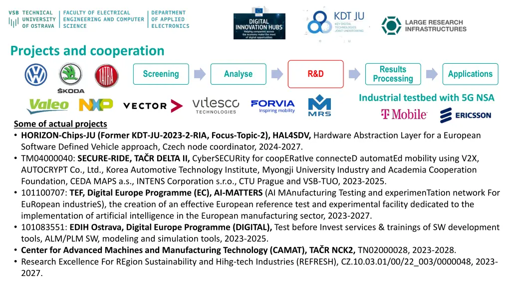 projects and cooperation