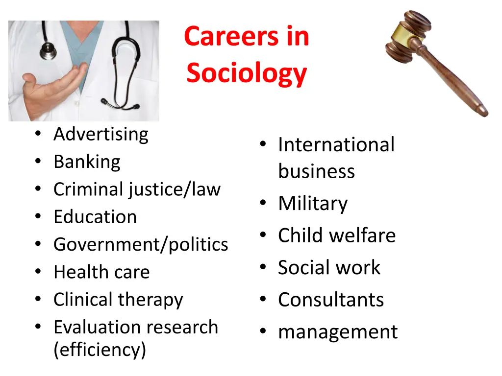 careers in sociology