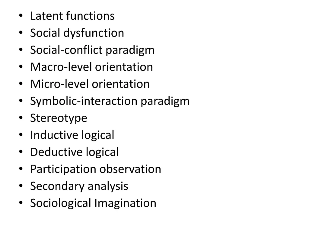 latent functions social dysfunction social