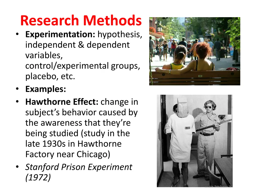 research methods experimentation hypothesis