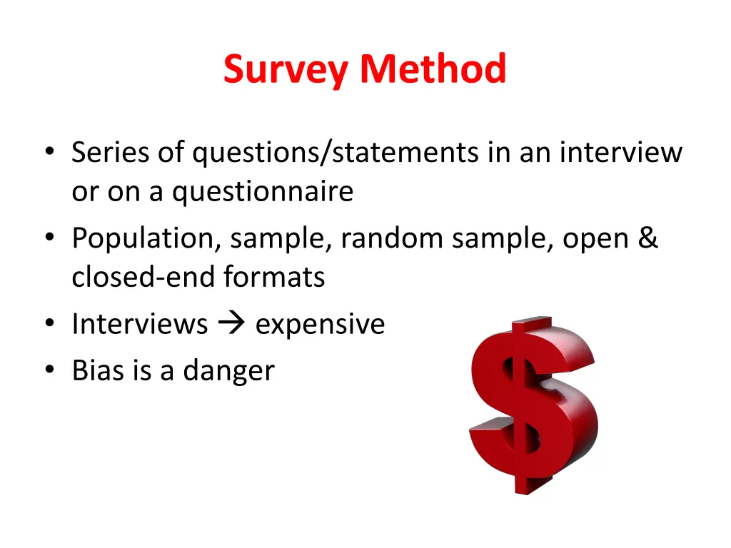 survey method