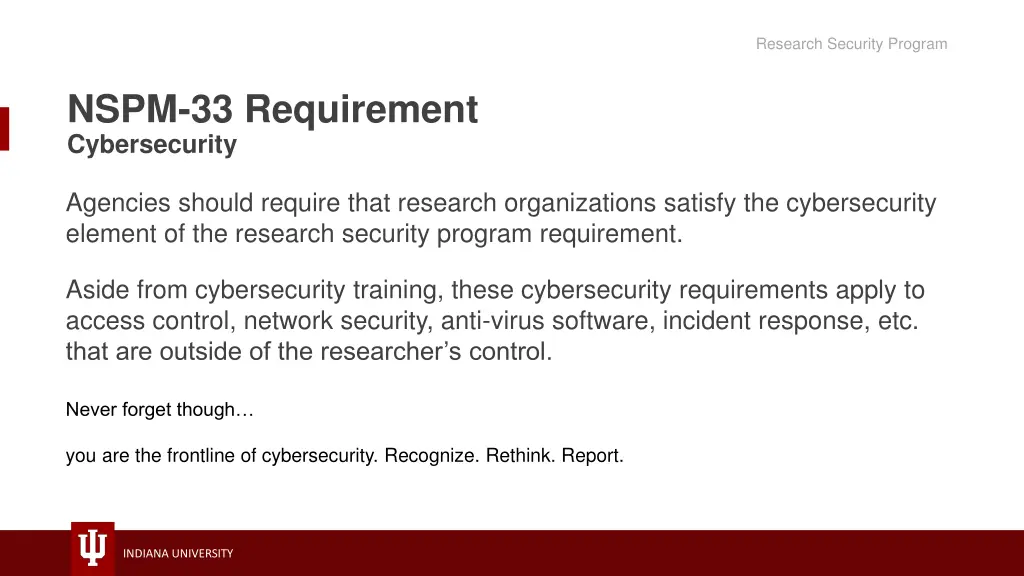 research security program 8