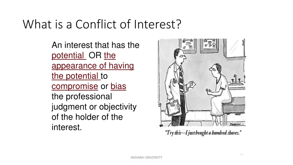 what is a conflict of interest