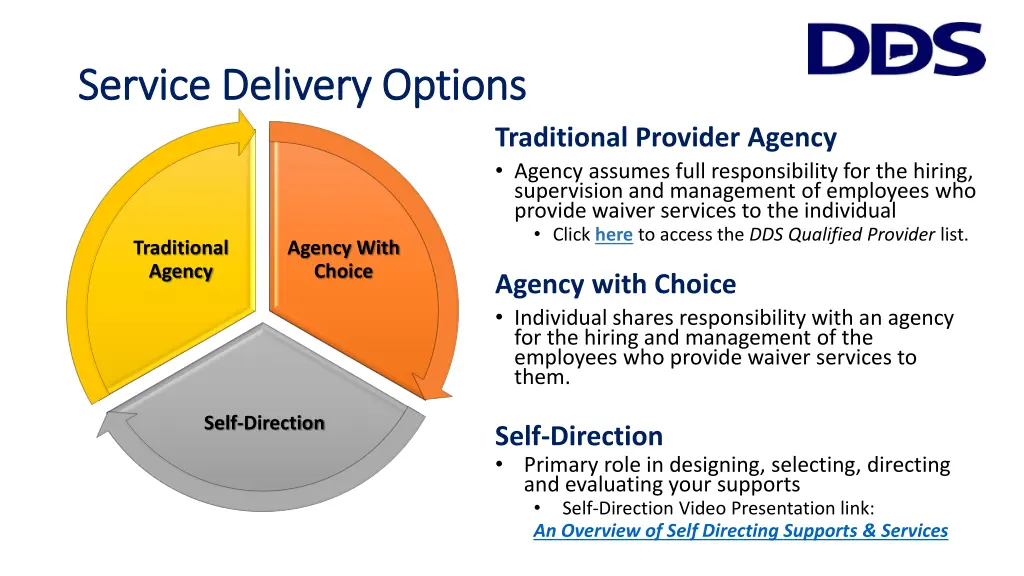 service delivery options service delivery options