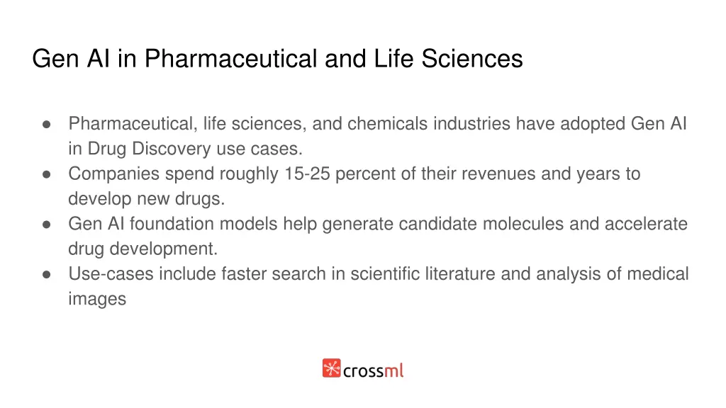 gen ai in pharmaceutical and life sciences