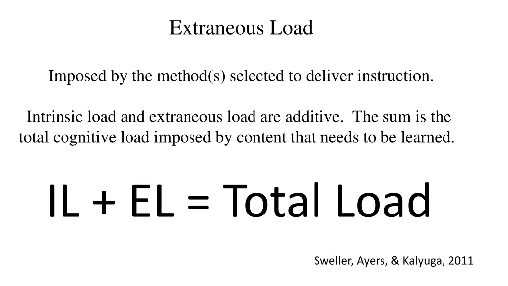 extraneous load 2