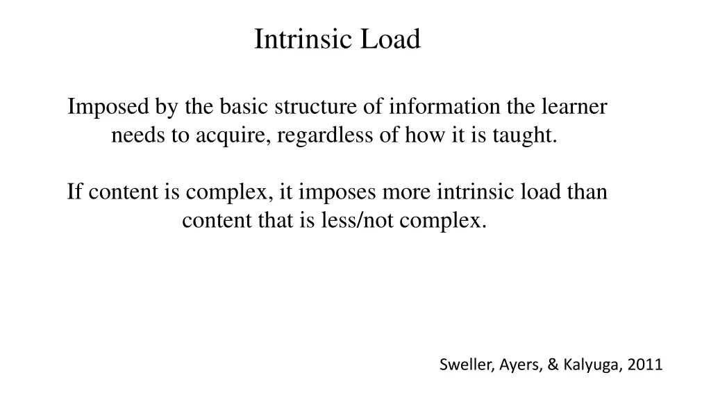 intrinsic load 1