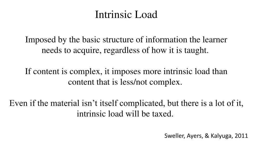 intrinsic load 2