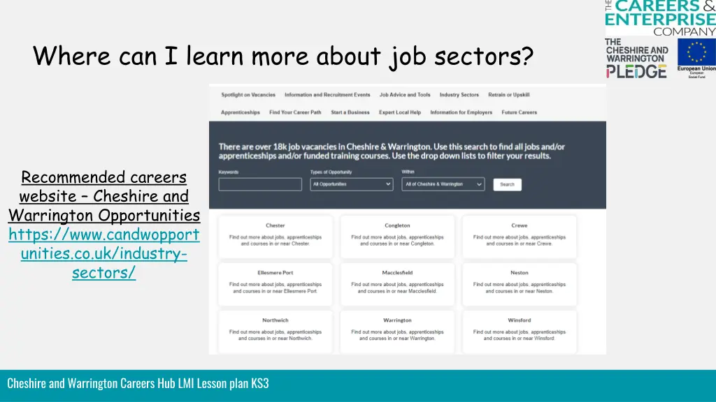 where can i learn more about job sectors