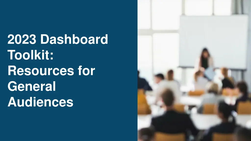 2023 dashboard toolkit resources for general