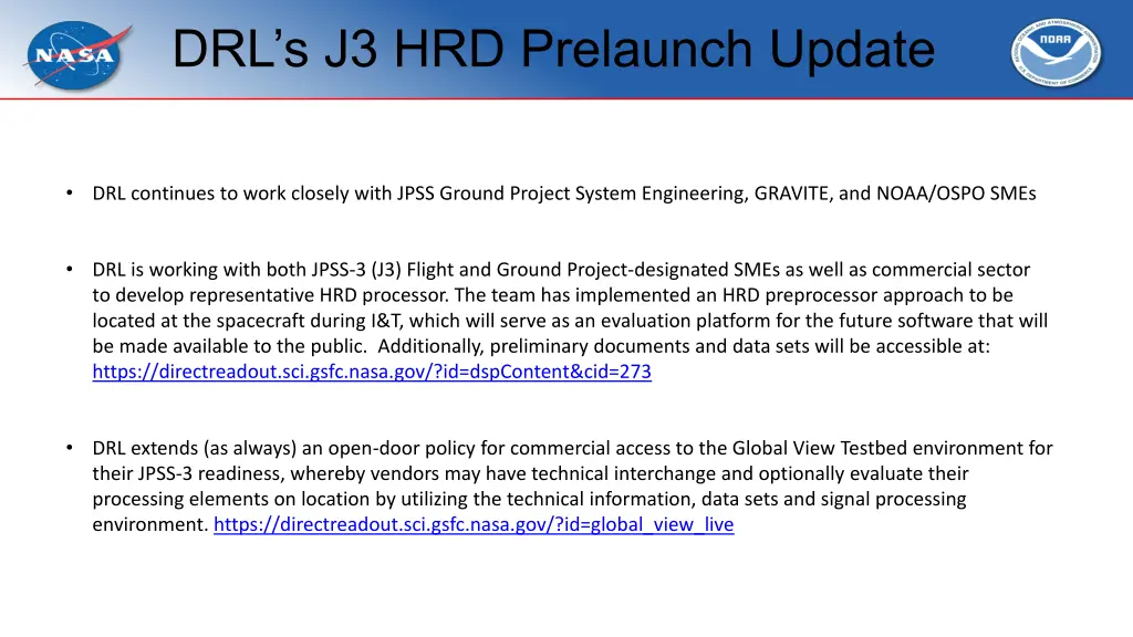 drl s j3 hrd prelaunch update