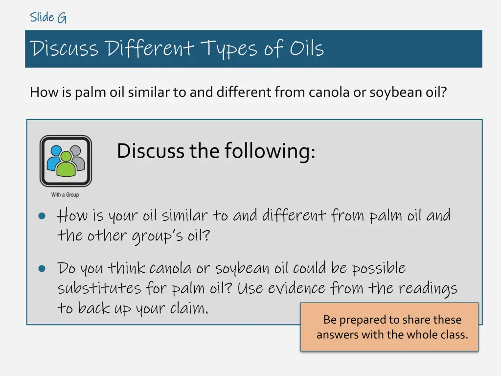 slide g slide g discuss different types of oils