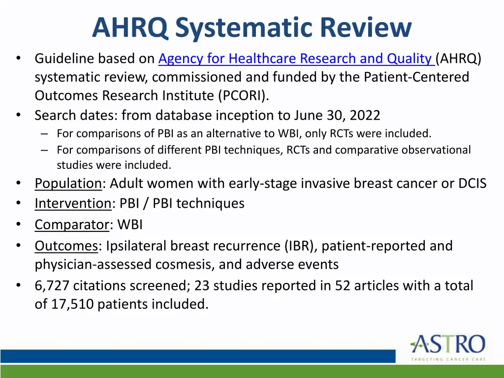 ahrq systematic review guideline based on agency