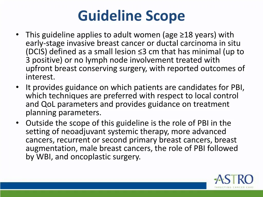 guideline scope