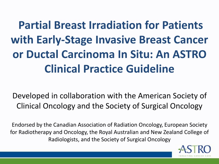 partial breast irradiation for patients with