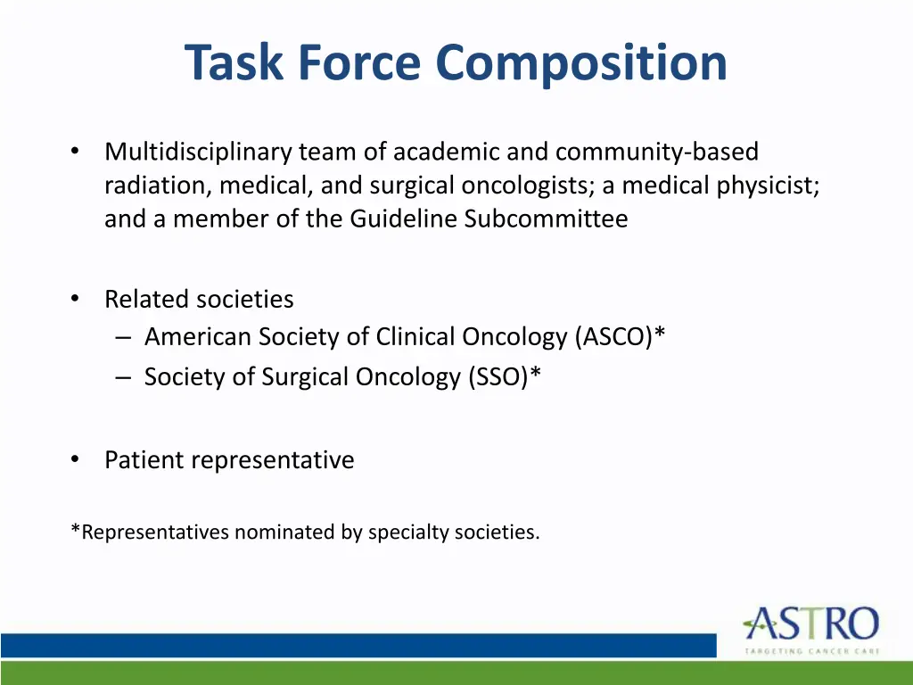 task force composition