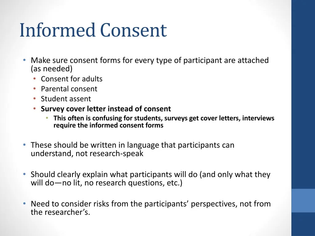 informed consent