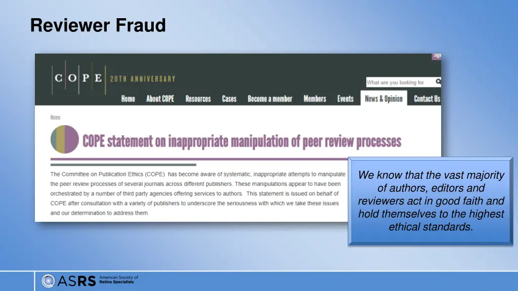 reviewer fraud