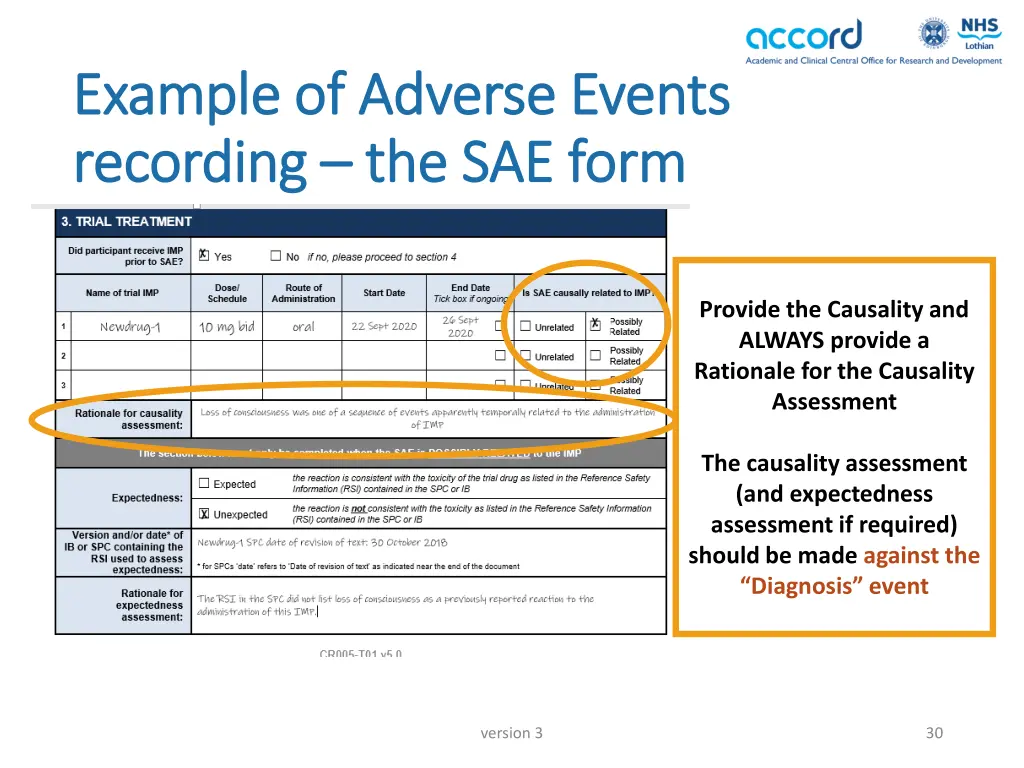 example of adverse events example of adverse 13