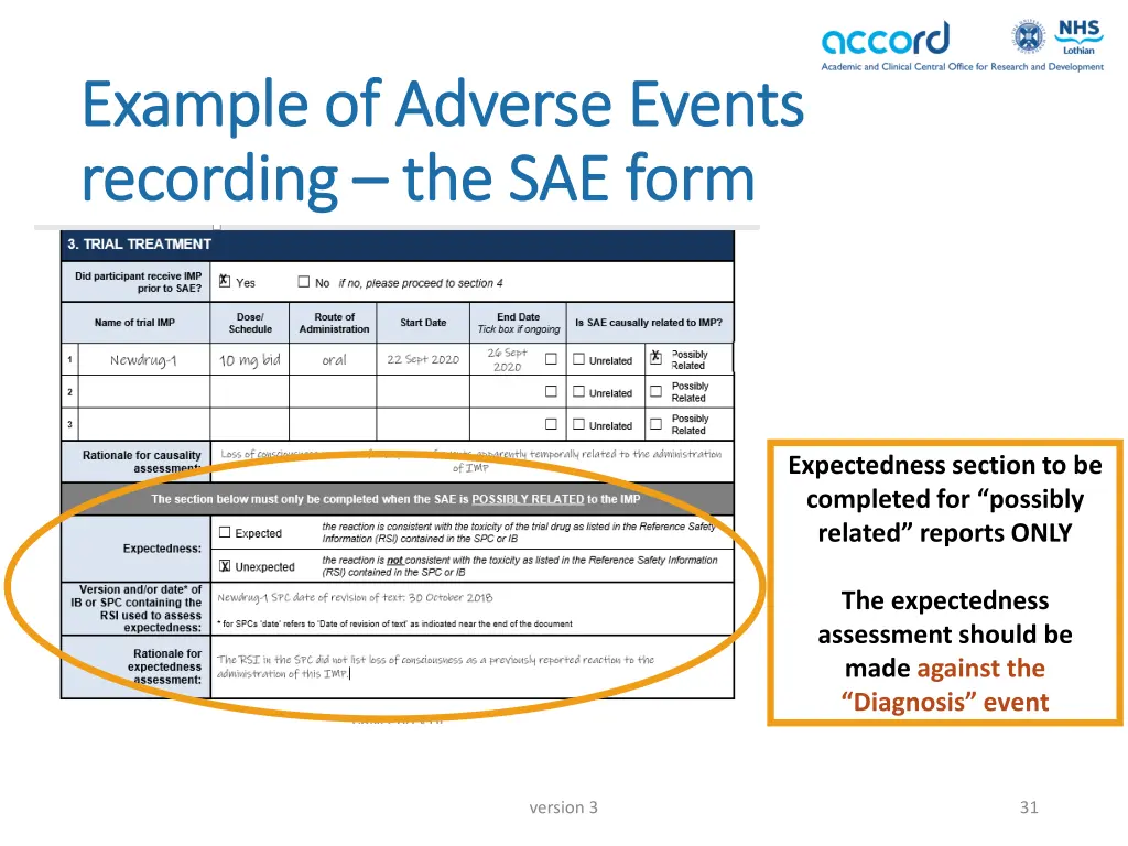 example of adverse events example of adverse 14