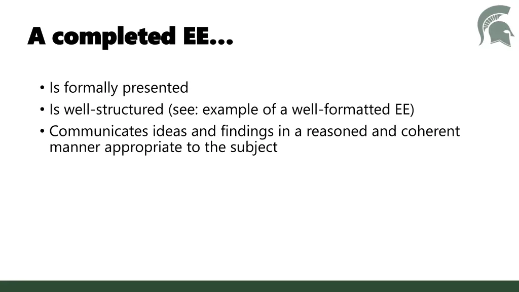 a completed ee a completed ee