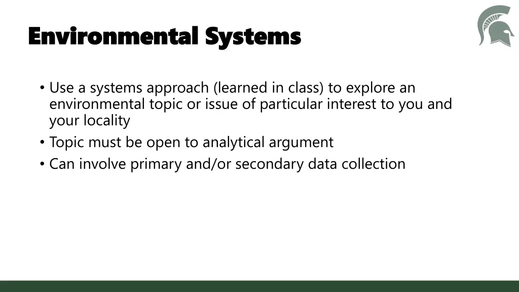 environmental systems environmental systems