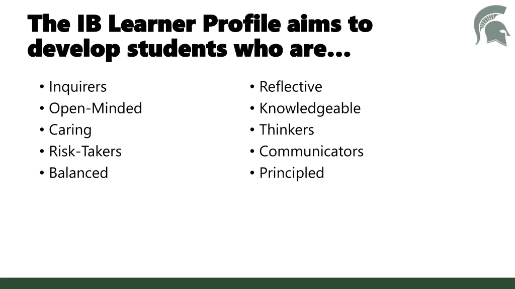 the ib learner profile aims to the ib learner