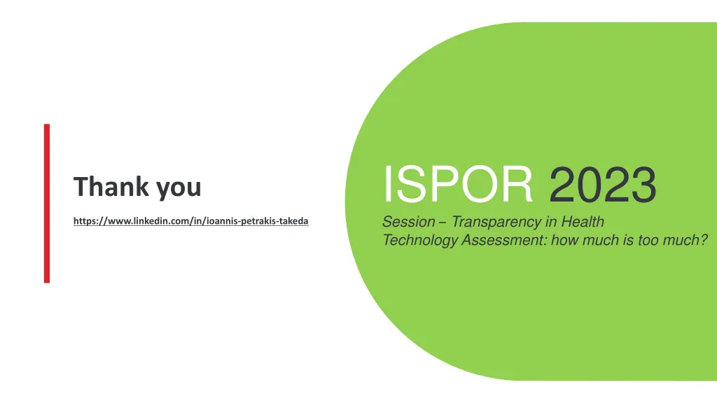 ispor 2023 session transparency in health