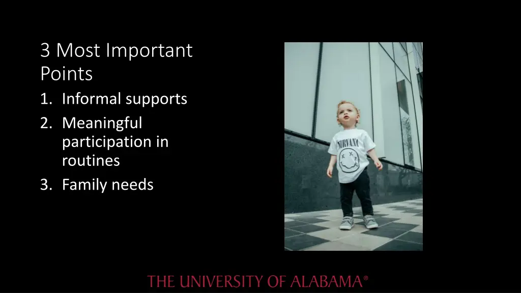 3 most important points 1 informal supports