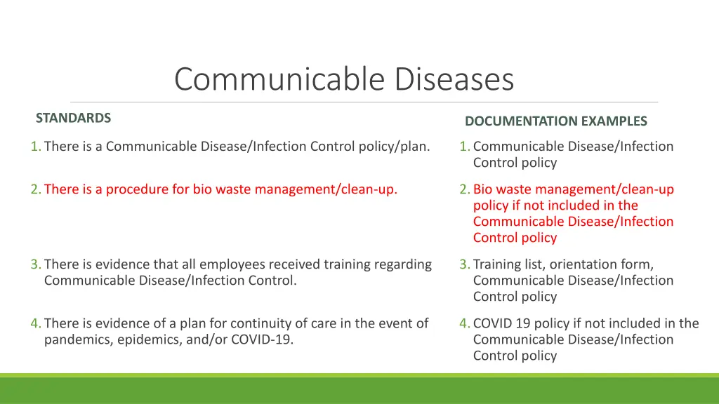 communicable diseases