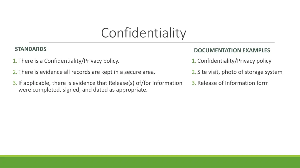 confidentiality