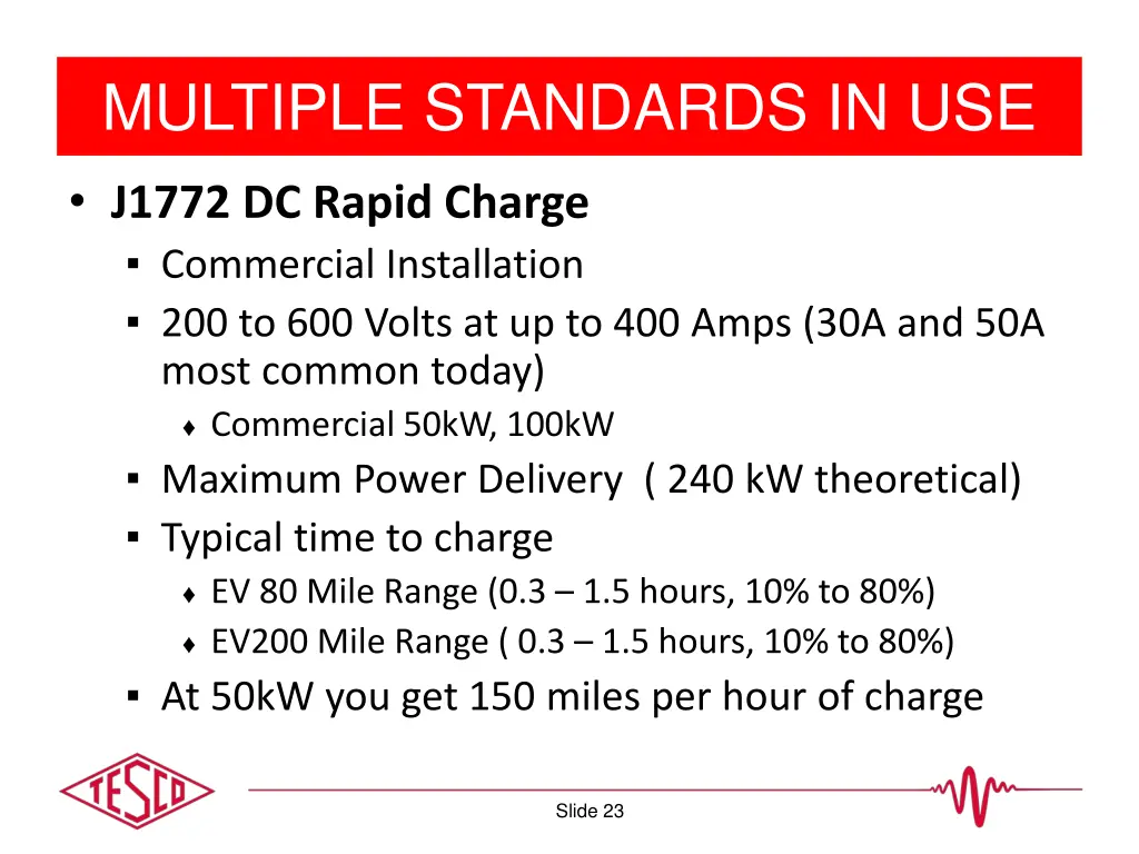 multiple standards in use 5