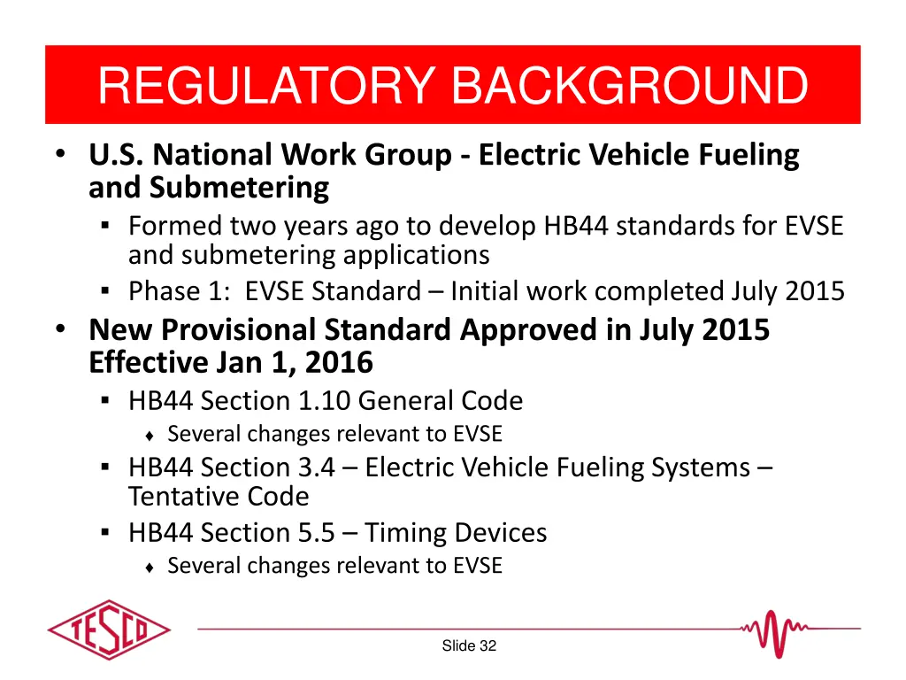 regulatory background