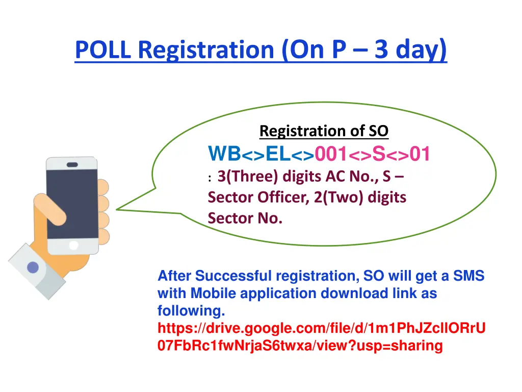 poll registration on p 3 day 1