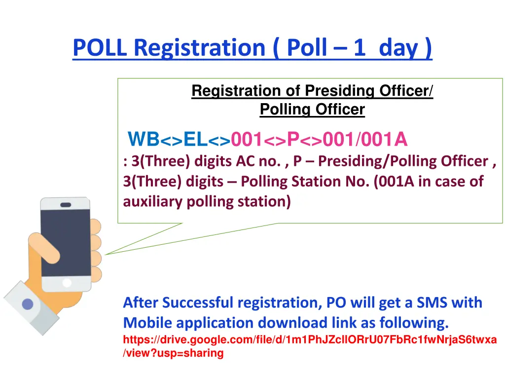 poll registration poll 1 day