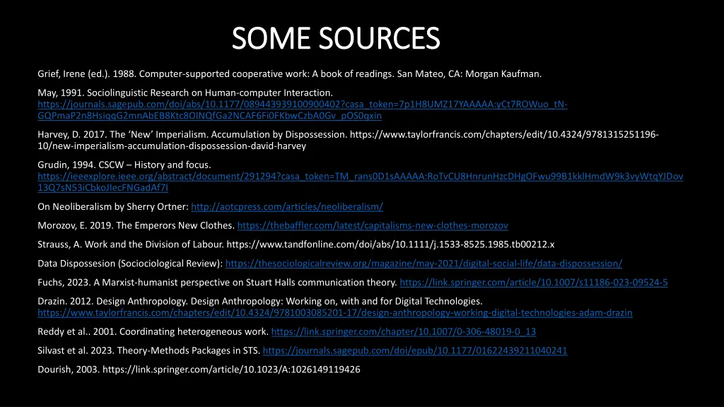 some sources some sources