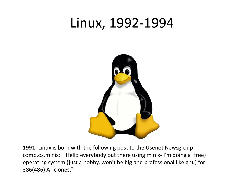 linux 1992 1994