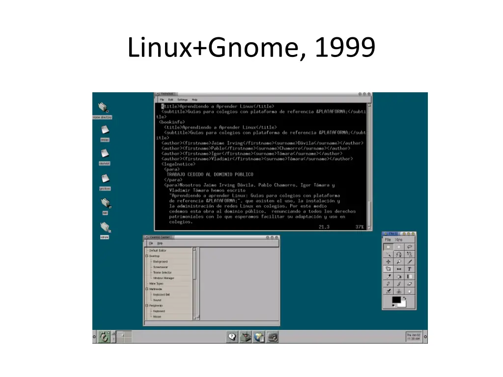 linux gnome 1999