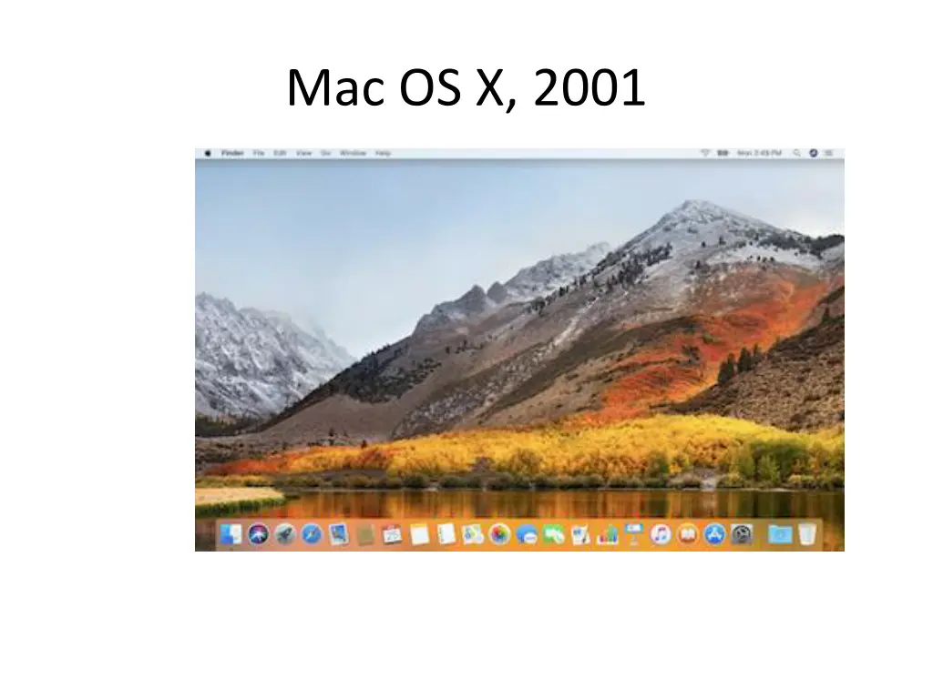 mac os x 2001